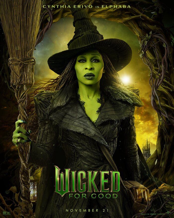Wicked: For Good (2025) Movie T Shirt - unisex black tee Wicked Witch of The West