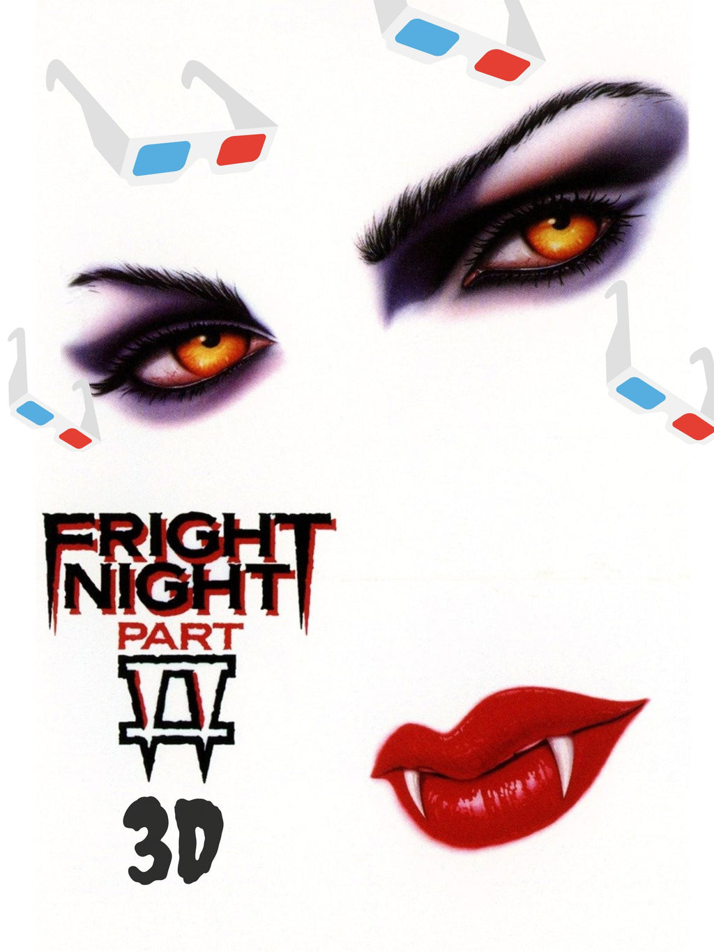 3D Fright Night Part 2 (1988) in 3D DVD rare out of print vampire 80s horror OOP 3D