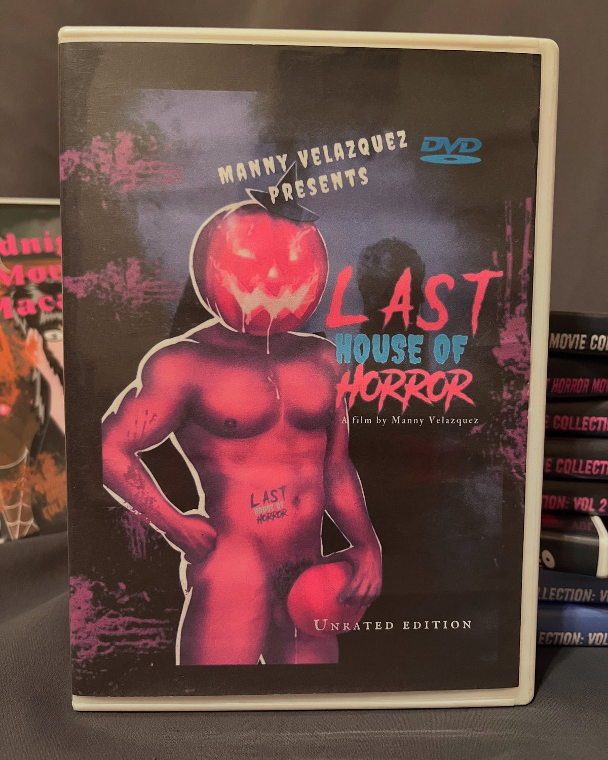 Last House of Horror - in 3D (2023) naked male pumpkin head DVD | Manny Velazquez Slasher LGBTQ (Copy)